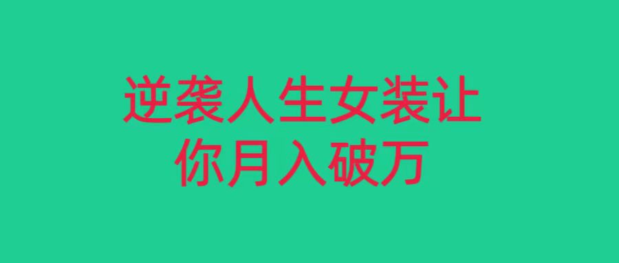 小红书女装无货源月入过万，只要努力就会有成效！-智学院资源网