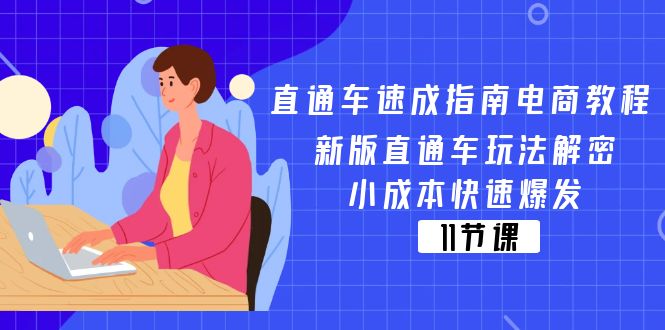 直通车 速成指南电商教程：新版直通车玩法解密，小成本快速爆发（11节）-智学院资源网